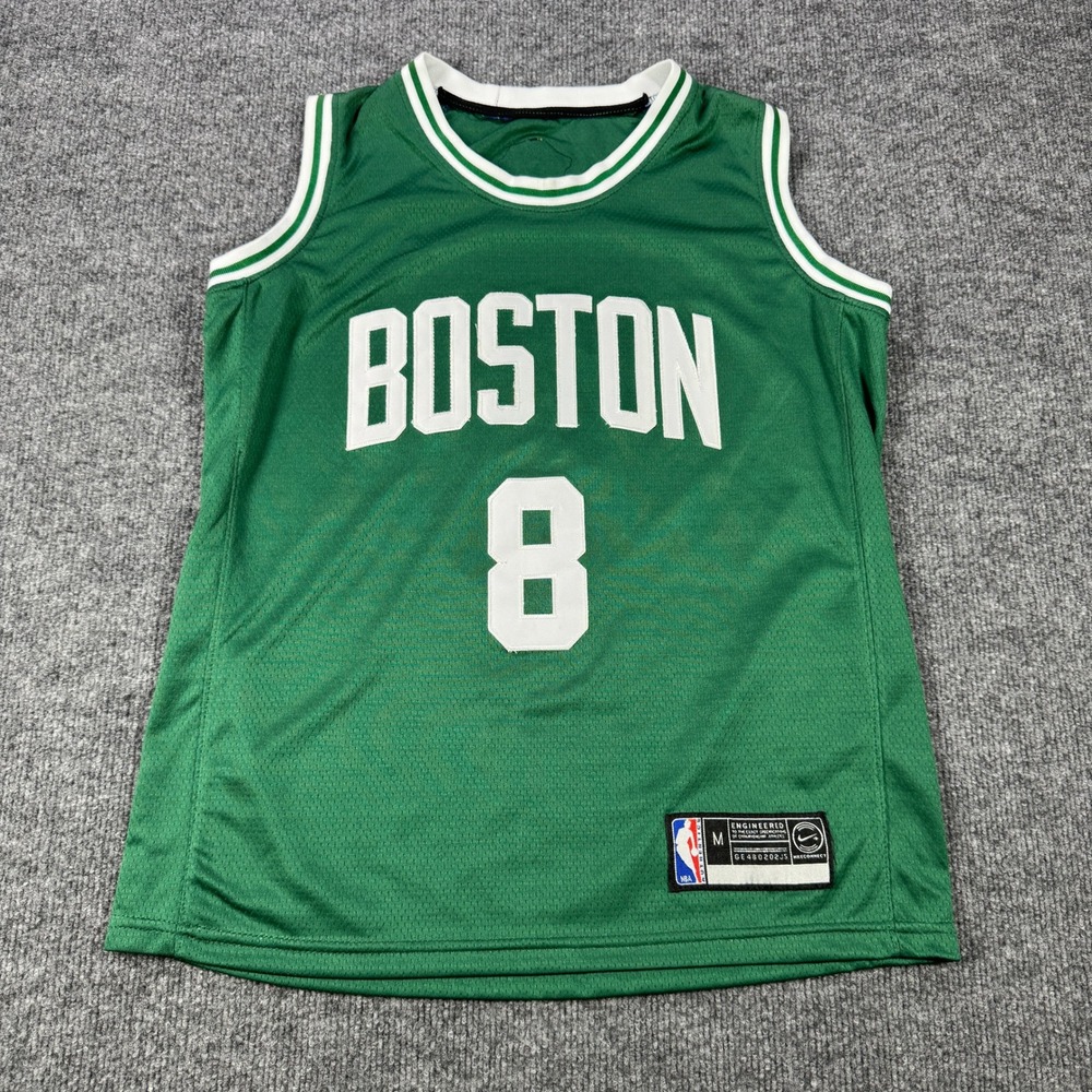 Boston Celtics Kristaps Porzingis #8 Nike Jersey Mens Medium Green NBA Finals